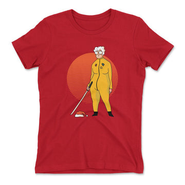 Kill Bill Mrs.santa Womens T-Shirt in Red color
